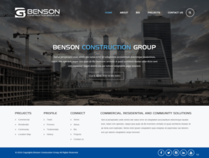 Diseño Web por pb para Benson Construction Group, Inc. | Diseño: #12107389