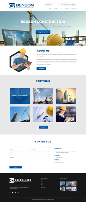 Diseño Web por pb para Benson Construction Group, Inc. | Diseño: #12107395