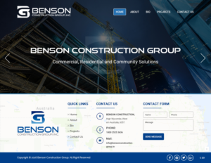 Diseño Web por pb para Benson Construction Group, Inc. | Diseño: #12107397