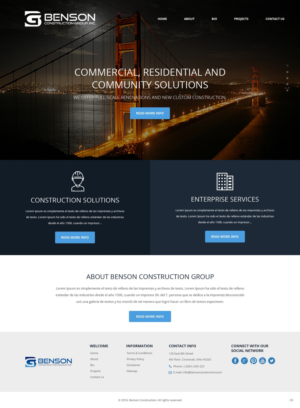 Diseño Web por pb para Benson Construction Group, Inc. | Diseño: #12107398