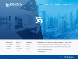 Diseño Web por pb para Benson Construction Group, Inc. | Diseño: #12152681