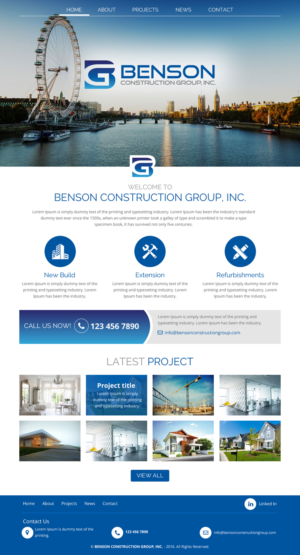Diseño Web por rightway para Benson Construction Group, Inc. | Diseño: #12092364