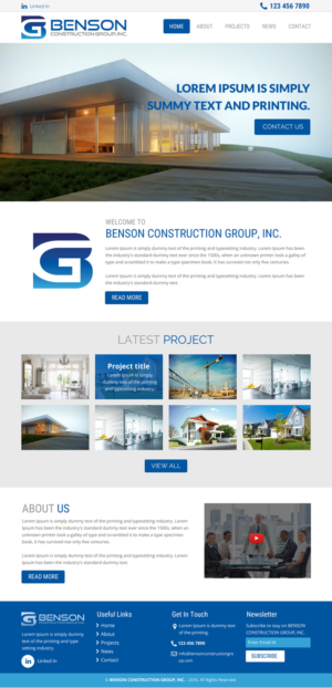 Diseño Web por rightway para Benson Construction Group, Inc. | Diseño: #12092365