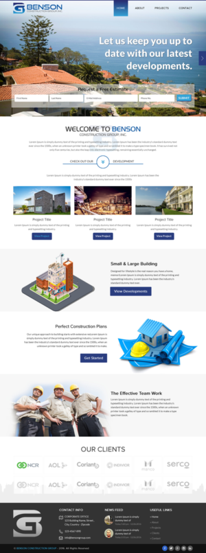 Diseño Web por rightway para Benson Construction Group, Inc. | Diseño: #12092368