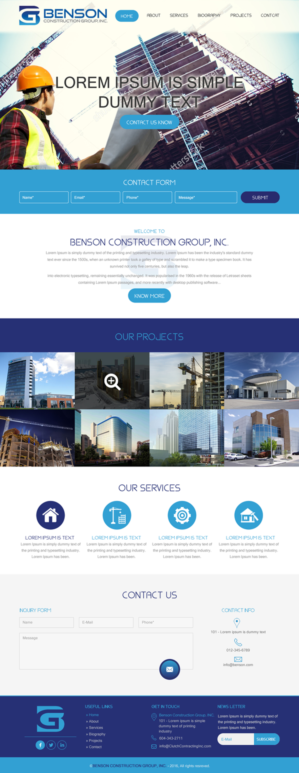 Diseño Web por rightway para Benson Construction Group, Inc. | Diseño: #12092401