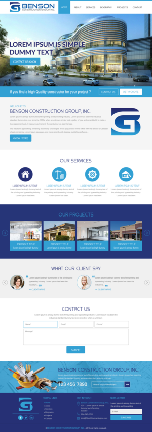Diseño Web por rightway para Benson Construction Group, Inc. | Diseño: #12092406