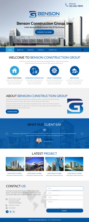 Diseño Web por rightway para Benson Construction Group, Inc. | Diseño: #12092420