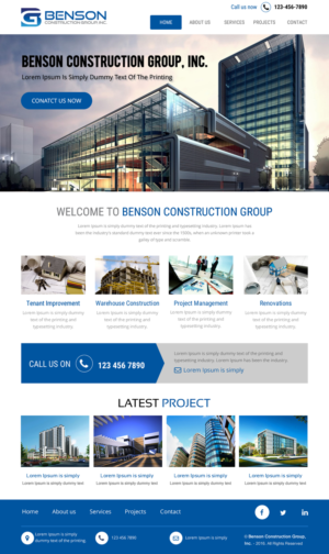 Diseño Web por rightway para Benson Construction Group, Inc. | Diseño: #12092426