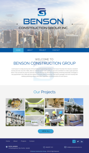 Diseño Web por rightway para Benson Construction Group, Inc. | Diseño: #12092503