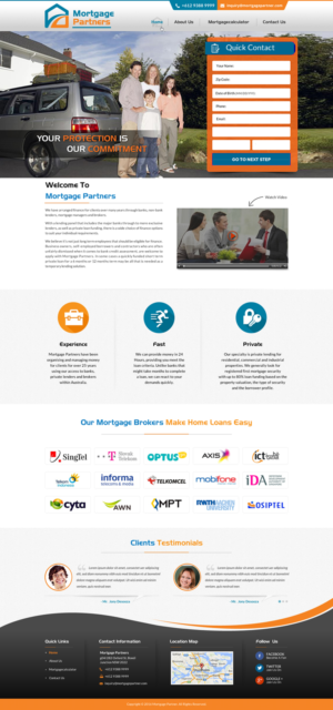 Mortgage firm needs clean and simple wordpress website and logo | Web Design by Sbss