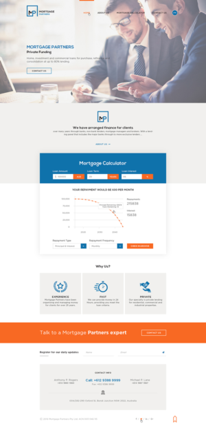 Mortgage firm needs clean and simple wordpress website and logo | Web Design by Ved Web Services