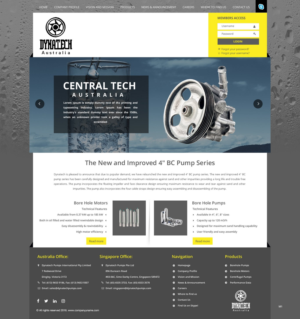Web Design by pb for Dynatech Pumps | Design: #12088493