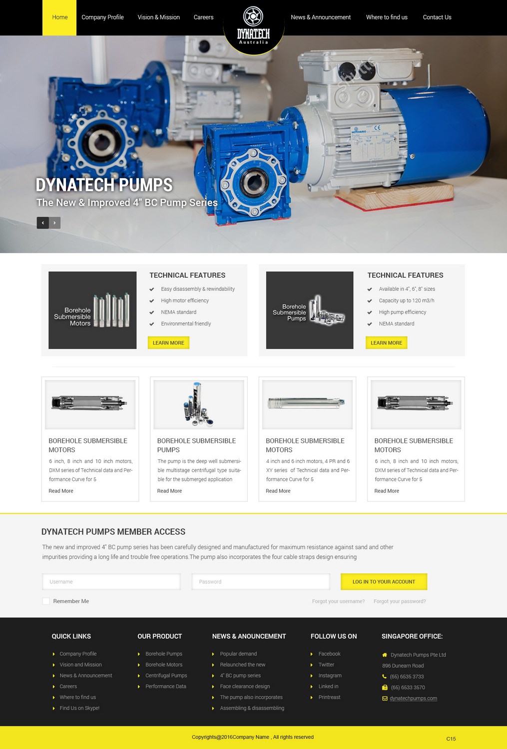 Web Design by pb for Dynatech Pumps | Design #12088494