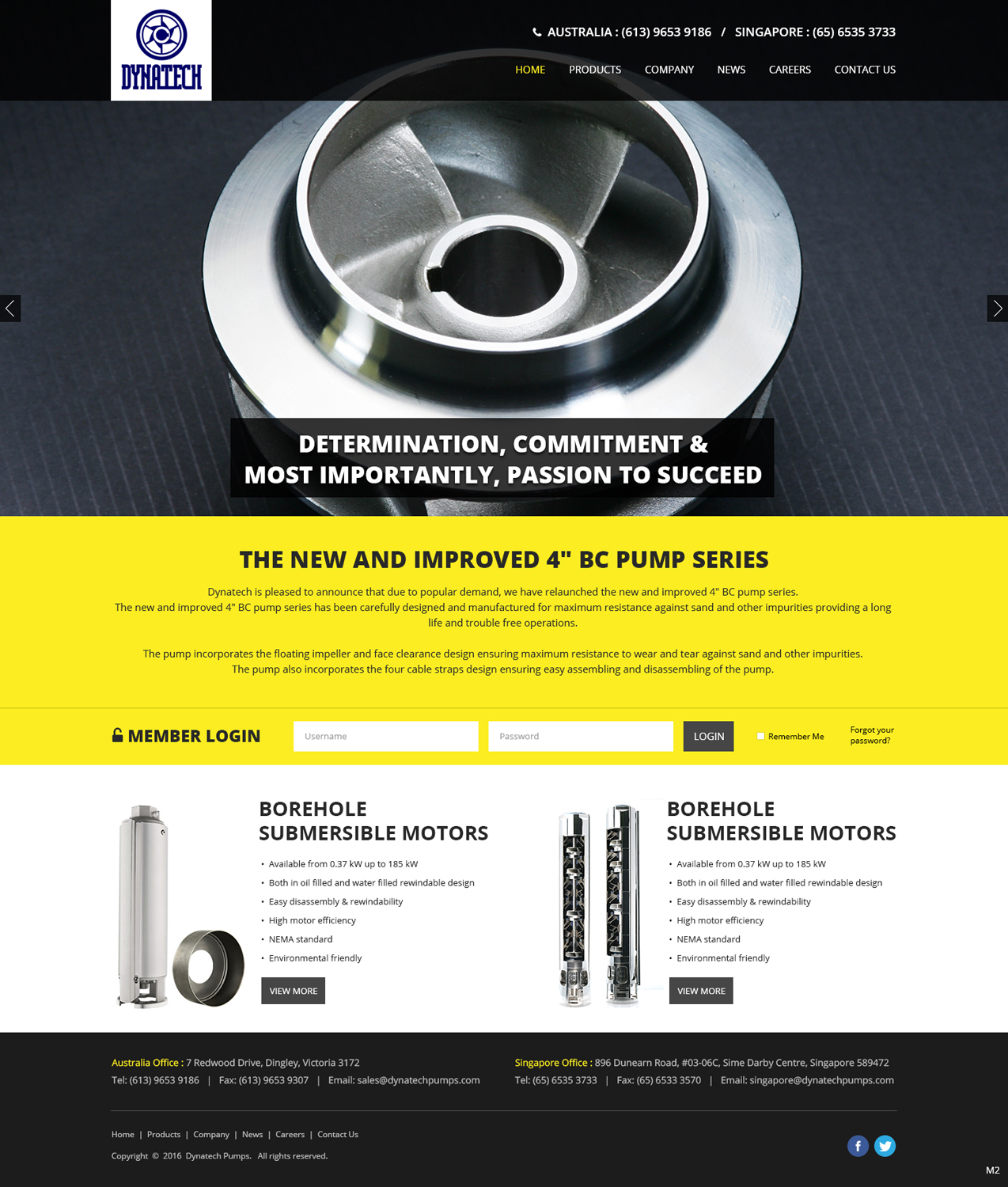 Web Design by pb for Dynatech Pumps | Design #12152828