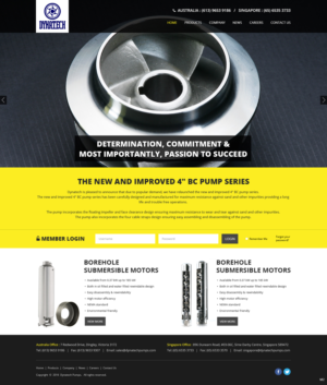 Web Design by pb for Dynatech Pumps | Design: #12152828