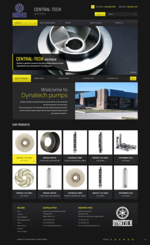 Web Design by pb for Dynatech Pumps | Design: #12152843