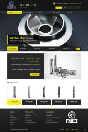 Web Design by pb for Dynatech Pumps | Design: #12384777