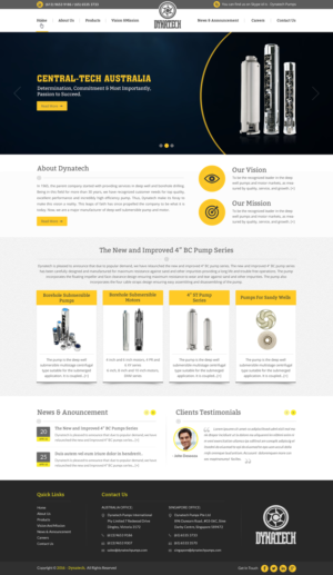 Web Design by pnfnetworkz for Dynatech Pumps | Design: #12176577