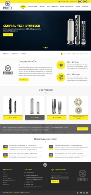 Web Design by pnfnetworkz for Dynatech Pumps | Design: #12490611