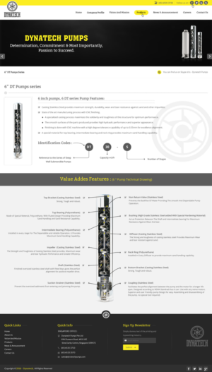 Web Design by pnfnetworkz for Dynatech Pumps | Design: #12825041