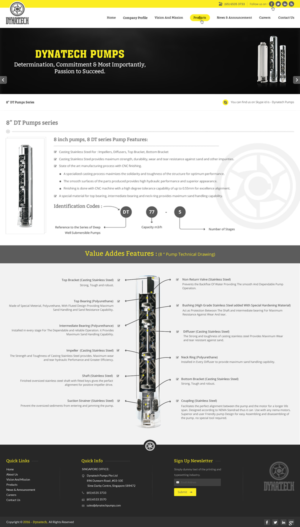 Web Design by pnfnetworkz for Dynatech Pumps | Design: #12825042