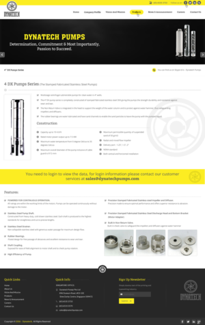Web Design by pnfnetworkz for Dynatech Pumps | Design: #12825087