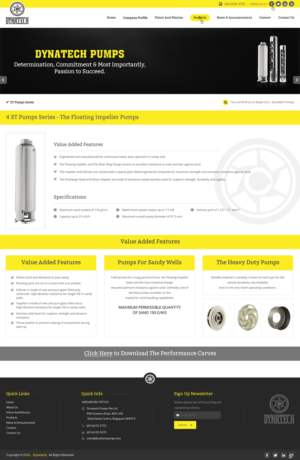 Web Design by pnfnetworkz for Dynatech Pumps | Design: #12851934