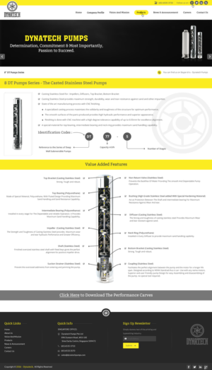 Web Design by pnfnetworkz for Dynatech Pumps | Design: #12864589
