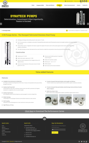 Web Design by pnfnetworkz for Dynatech Pumps | Design: #12864590