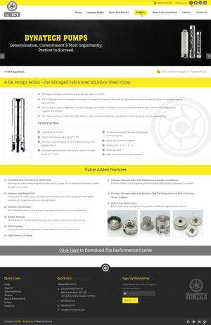 Web Design by pnfnetworkz for Dynatech Pumps | Design: #12876262