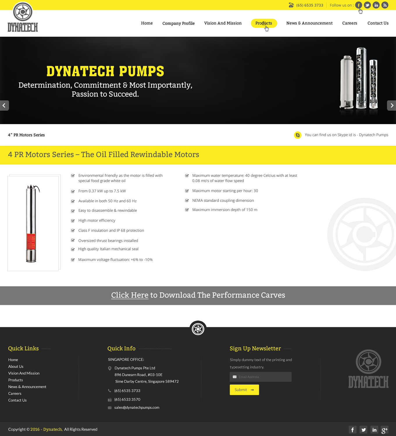 Web Design by pnfnetworkz for Dynatech Pumps | Design #12886760