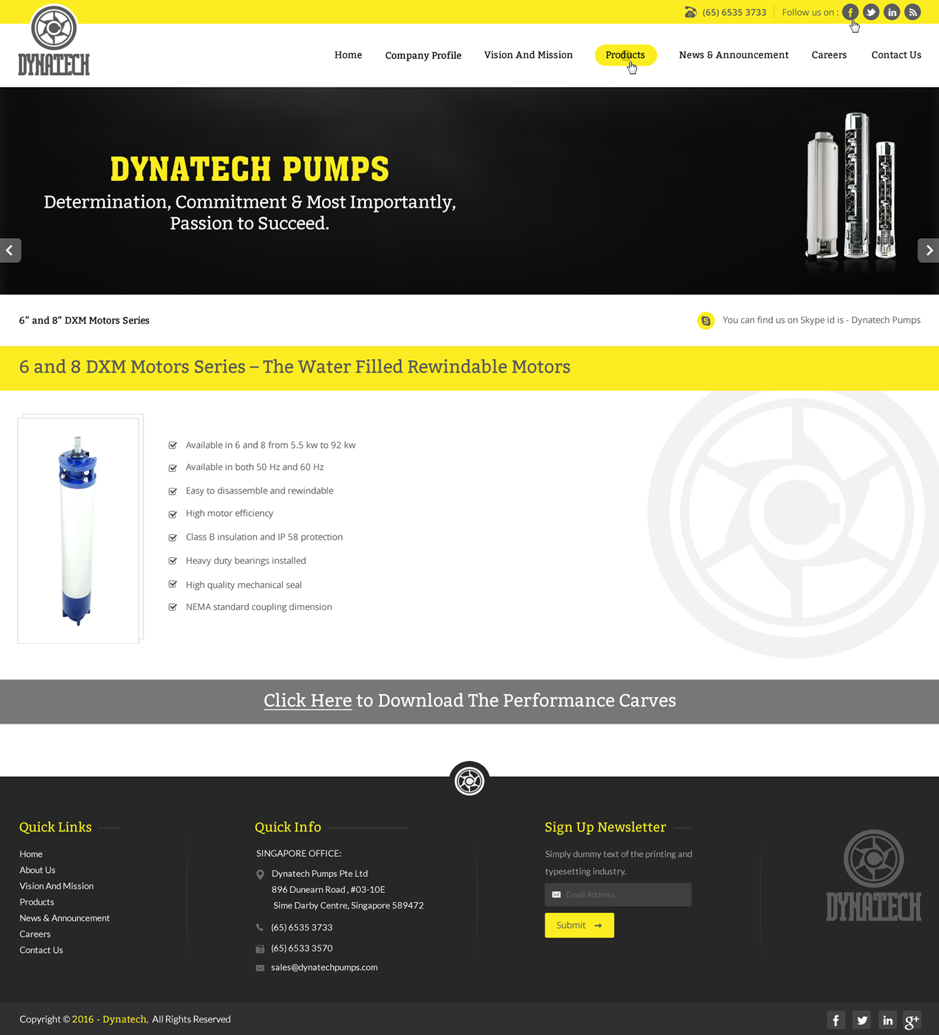 Web Design by pnfnetworkz for Dynatech Pumps | Design #12886762