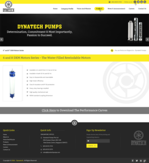 Web Design by pnfnetworkz for Dynatech Pumps | Design: #12886762