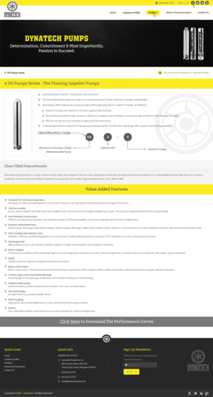 Web Design by pnfnetworkz for Dynatech Pumps | Design: #12904816
