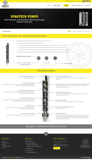 Web Design by pnfnetworkz for Dynatech Pumps | Design: #12904818
