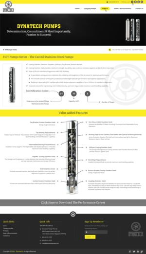 Web Design by pnfnetworkz for Dynatech Pumps | Design: #12904820