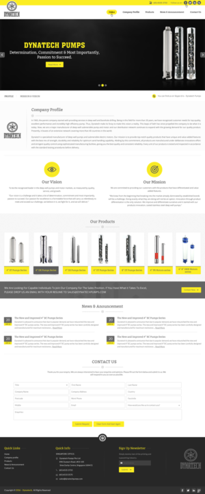 Web Design by pnfnetworkz for Dynatech Pumps | Design: #12916208