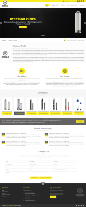 Web Design by pnfnetworkz for Dynatech Pumps | Design: #12939822