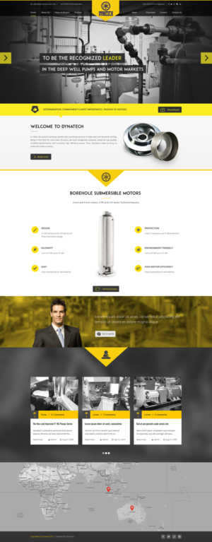 Web Design by Da Miracle for Dynatech Pumps | Design #12163793