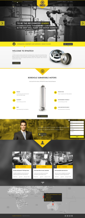Web Design by Da Miracle for Dynatech Pumps | Design: #12163794