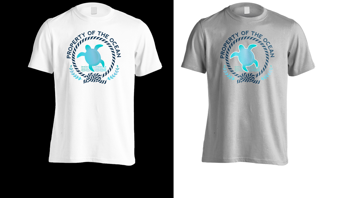 Playful, Colorful, Clothing T-shirt Design for Florida Sea Turtle ...