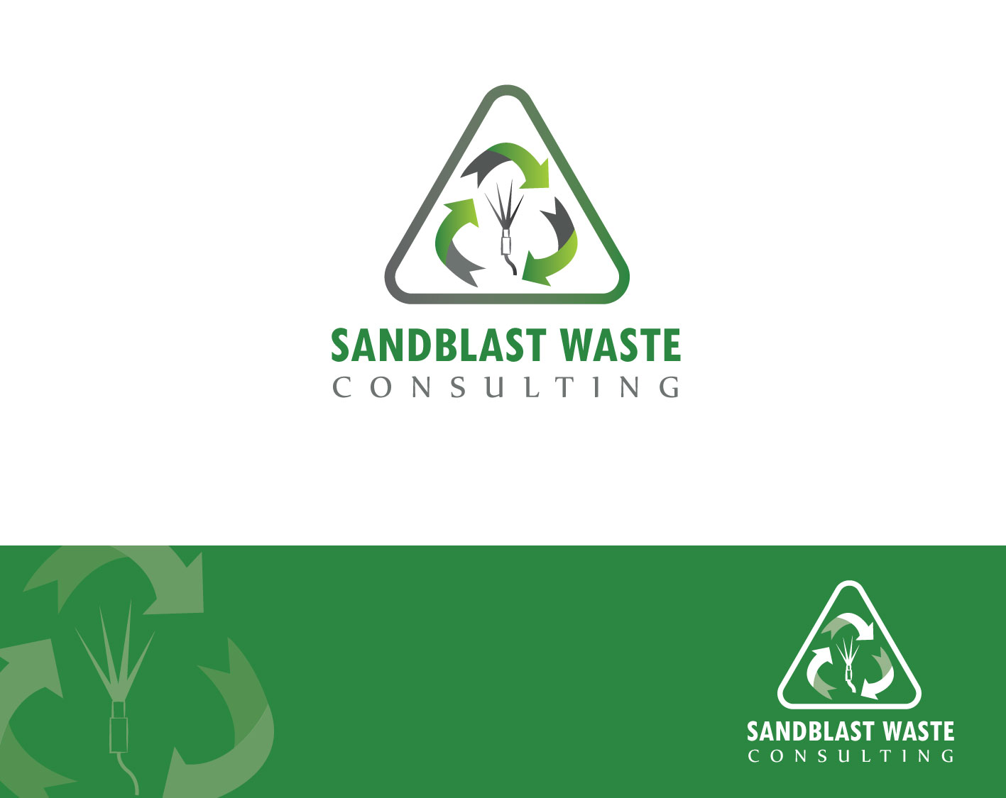 Logo-Design von Sufiyan Ahmed Khan für Sandblast Waste Consulting | Design #12085994