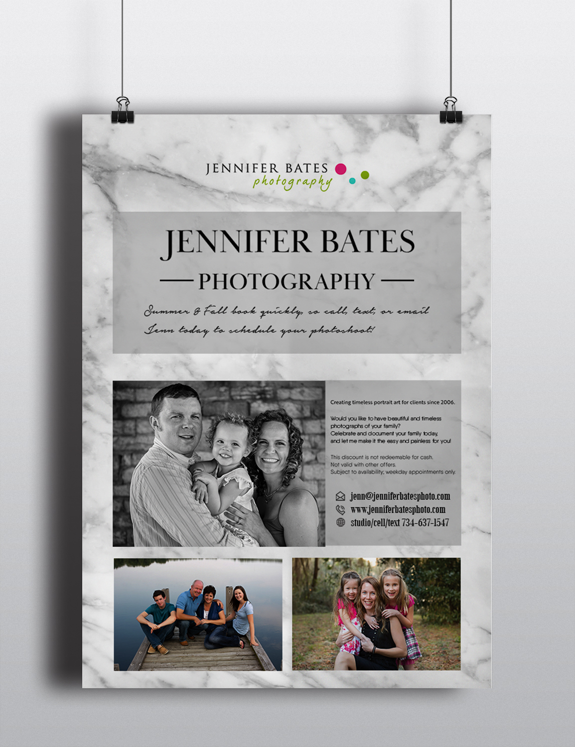 Design de Flyer par ulya pour Jennifer Bates Photography | Design #12151836