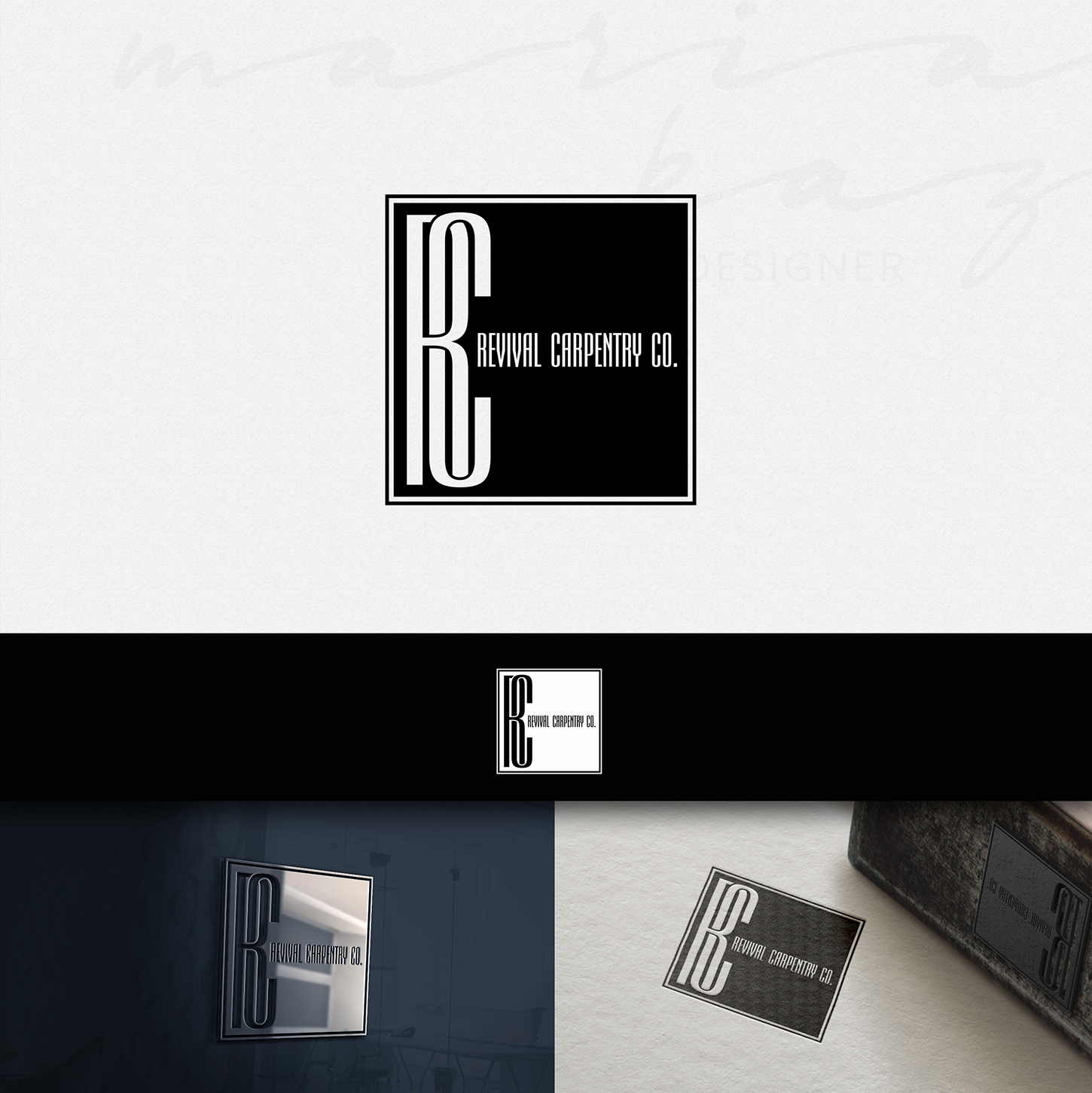 Logo Design by maria-kaz for Revival Carpentry Co. | Design #12280821