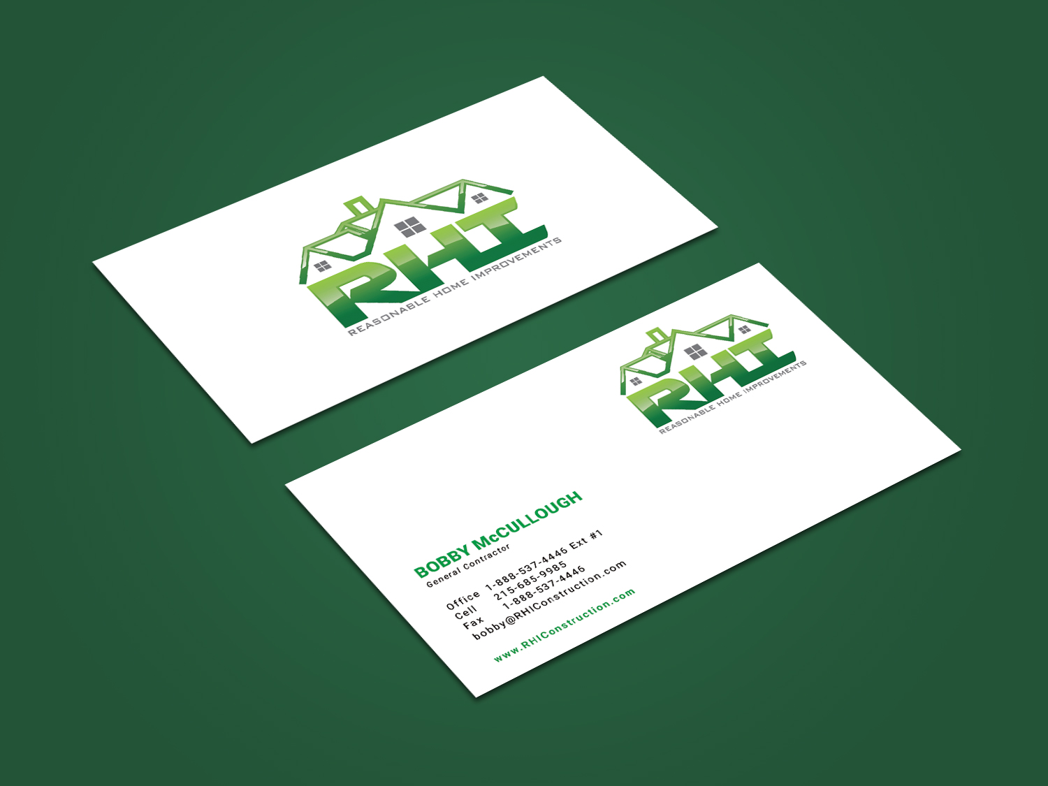 Business Card Design by alvinfadoil for Reasonable Home Improvements | Design #12087551