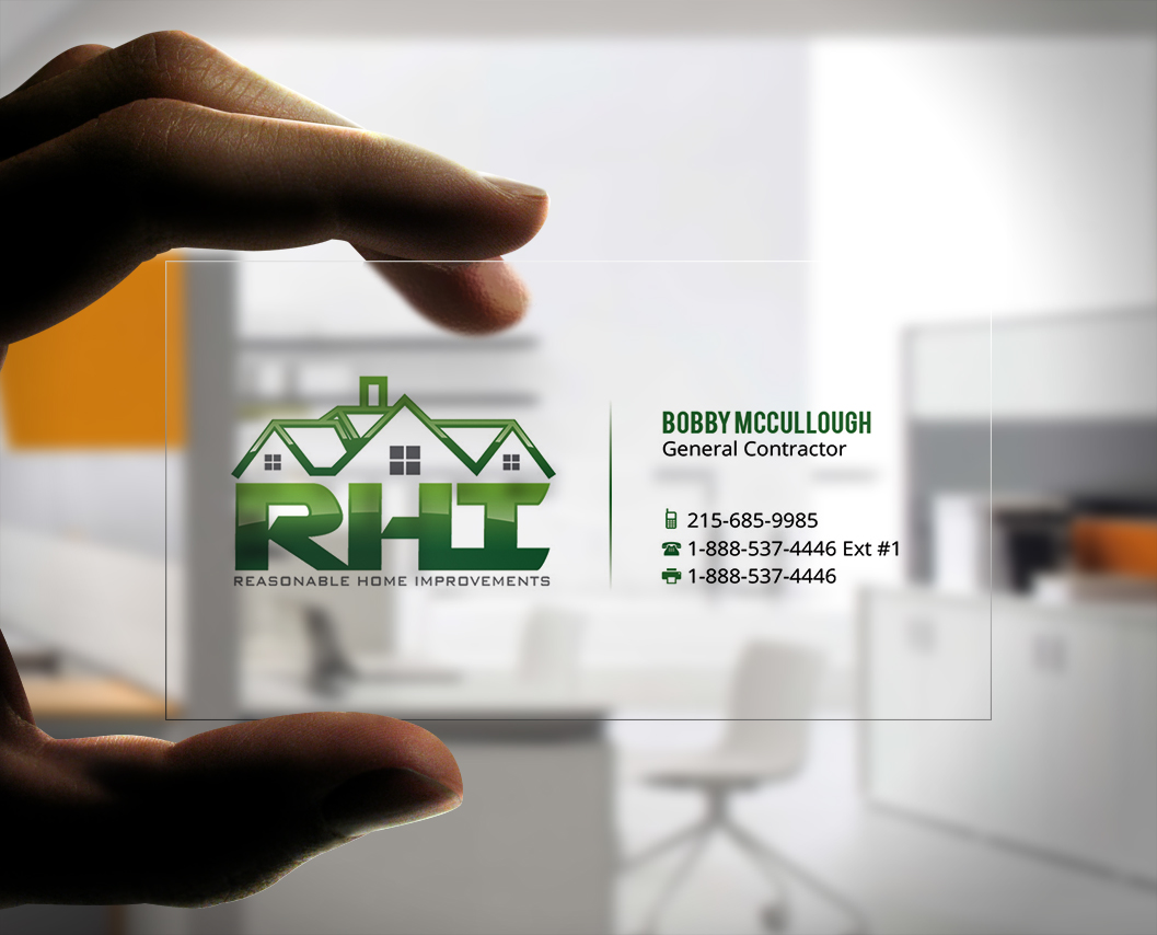 Business Card Design by Stylez Designz for Reasonable Home Improvements | Design #12099924