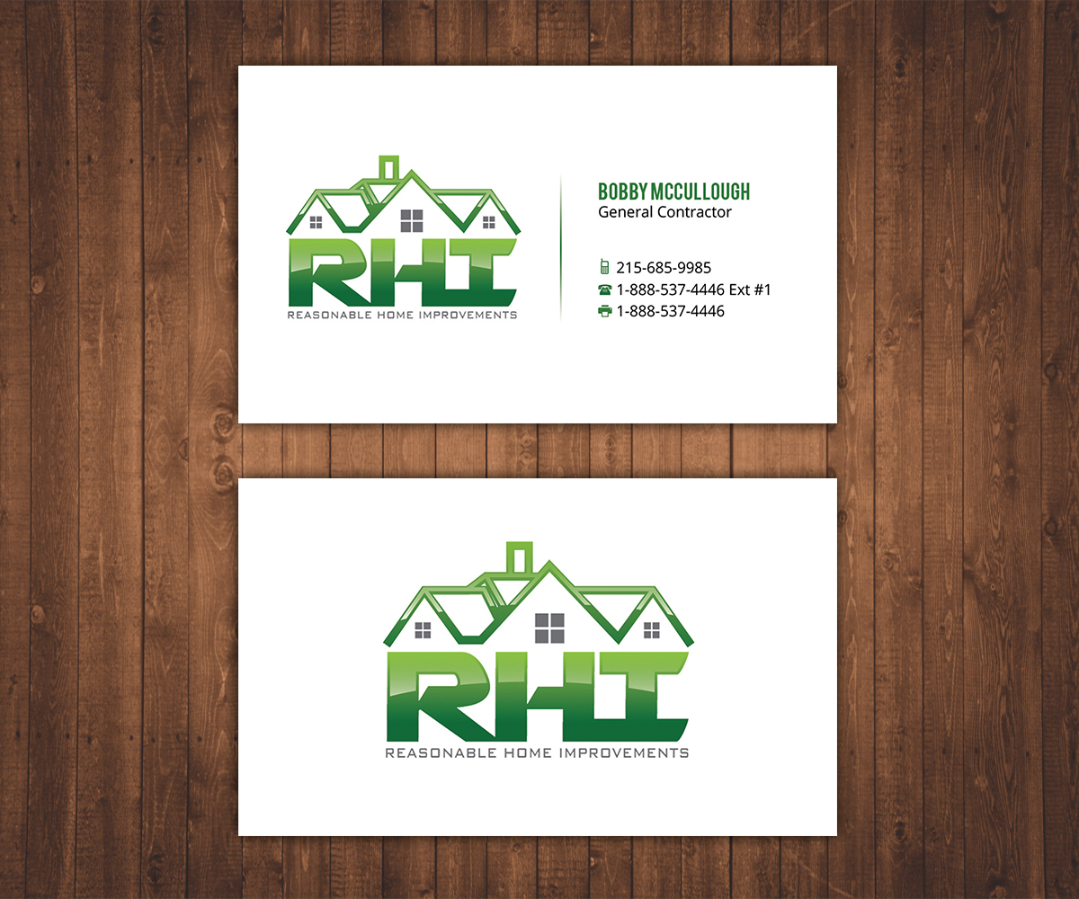 Business Card Design by Stylez Designz for Reasonable Home Improvements | Design #12099925