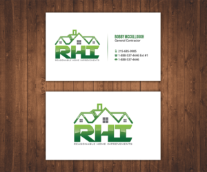 Business Card Design by Stylez Designz for Reasonable Home Improvements | Design: #12099925