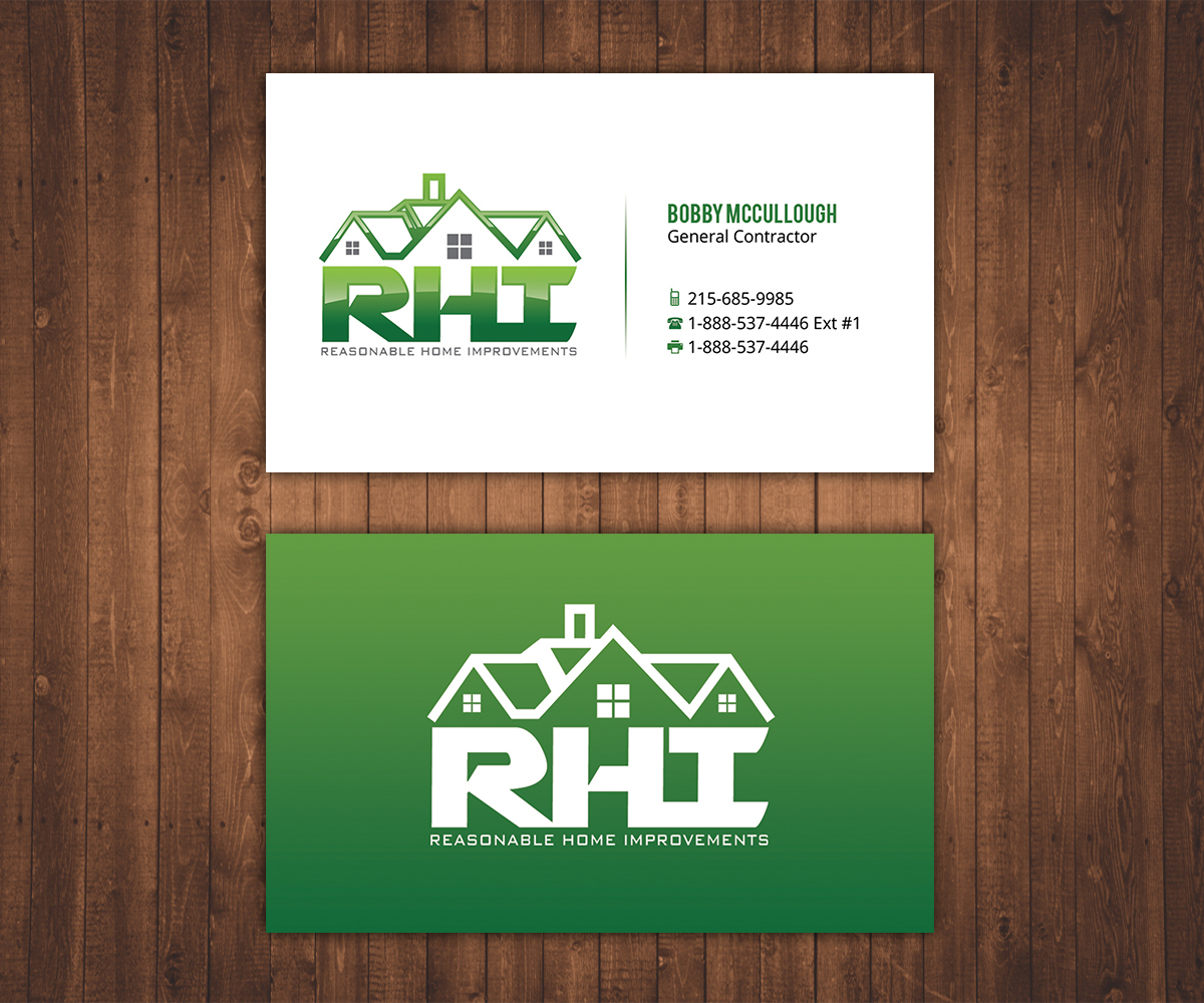 Business Card Design by Stylez Designz for Reasonable Home Improvements | Design #12099926