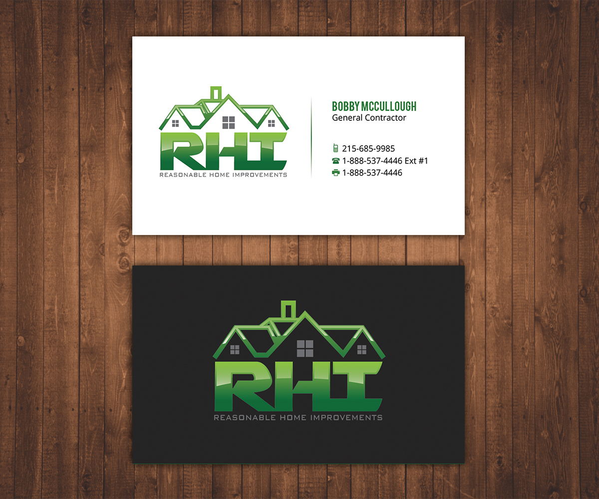 Business Card Design by Stylez Designz for Reasonable Home Improvements | Design #12099927